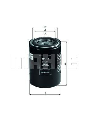 Масляний фільтр двигуна Mahle Original OC573 ціна, від 13.01 USD